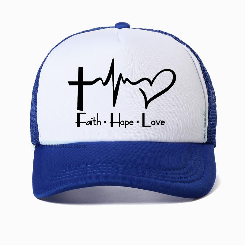 Christliches Gebet Jesus Druck Baseballkappe Unisex Damen Sommer Mode Lässig Netz Atmungsaktiv Truckerhut
