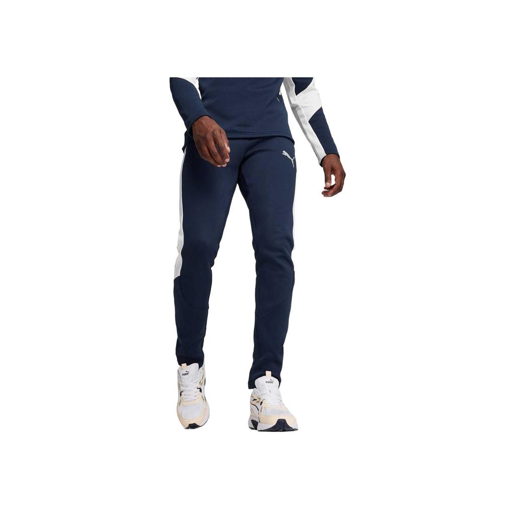 New PUMA Knitted Sports Pants Men's Dark Blue 681189-14