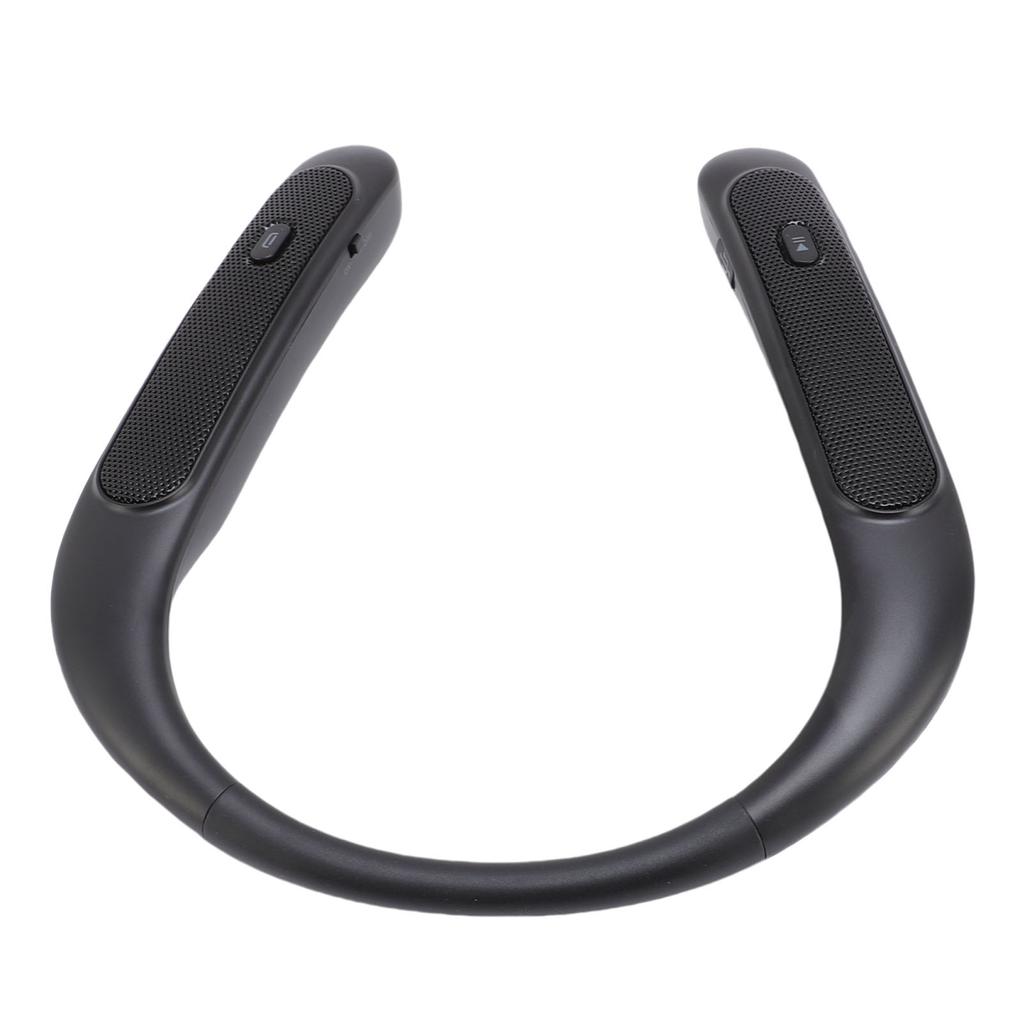 Nackenbügel-Lautsprecher Kabellos 3D-Stereo-Sound Eingebautes Mikrofon Geringe Latenz Wiederaufladbarer Körper Sportlautsprecher mit 12H Spielzeit
