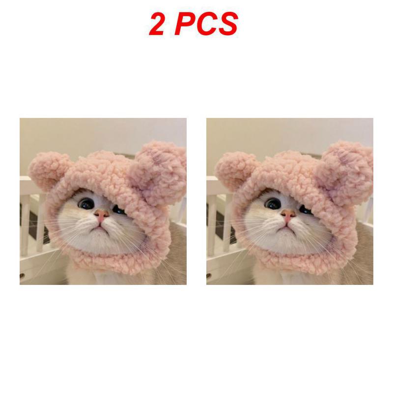 1/2/3PCS Funny Panda Hat For Pet, Warm , New Year Party, Christmas Cosplay Accessories, Photo Props, Headwear For Dog And Cat