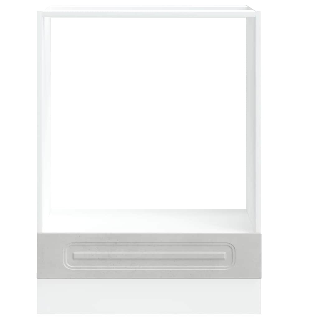 Oven Cabinet Kalmar Concrete Grey Wood Based Material
