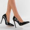 Single shoes women's Spring Festival new black high-end fun pointed black high heels