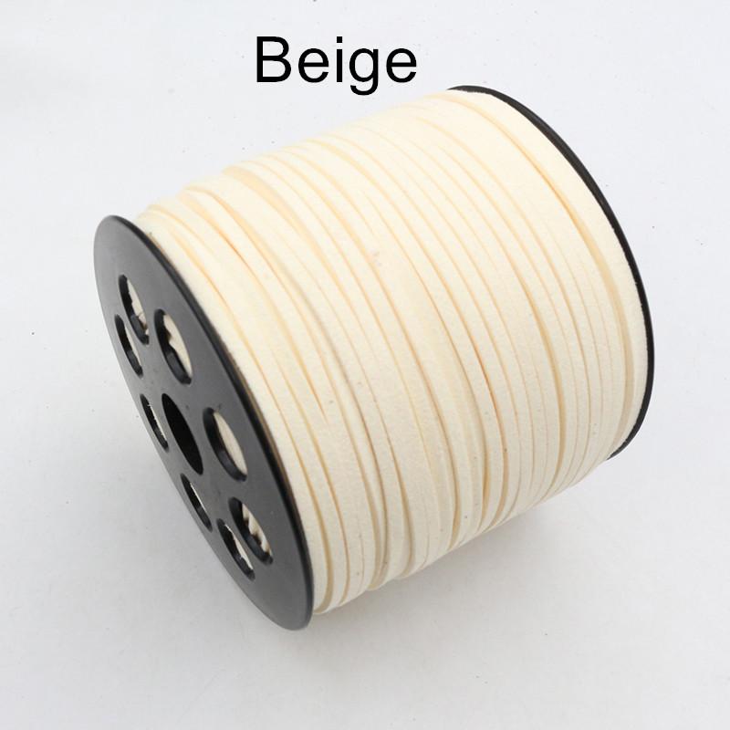 10m/lot 2.5mm Flat Faux Suede Braided Cord Korean Velvet Leather Thread String Rope For DIY Necklace Jewelry Making Supplies