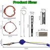 Glow Plug Repair Kit, Ceramic Glow Plug & Gaskets for 12V/24V/110V Diesel Heater, Diesel Heater Repair Kit Compatible with RV Car Truck Boat Camper