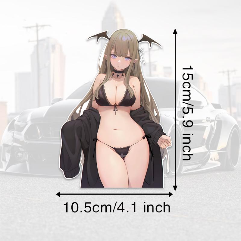 

DM36#15см игривая аниме девушка с лисьим хвостом виниловая наклейка на автомобиль водонепроницаемая виниловая наклейка автомобильные аксессуары декор 10.5cmx15cm