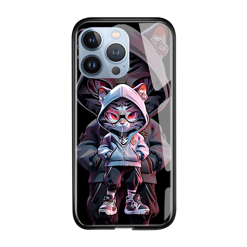 Tempered Glass Phone Case For Samsung A06 A12 A16 A22 A32 A34 A53 A56 S20FE S23 S25 iPhone 11 12 13 14 15 16 17 Soft Edge Shockproof Smooth Shell