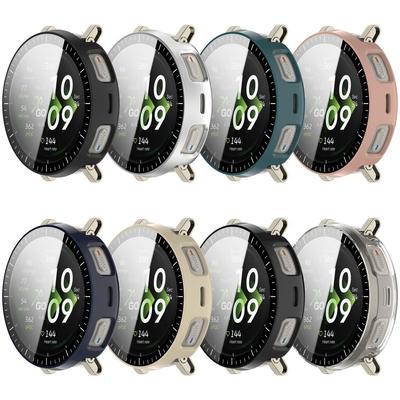 PC+Tempered Screen Protector Cover Shell for Amazfit Active 3 Premium Smart Watch Accessories