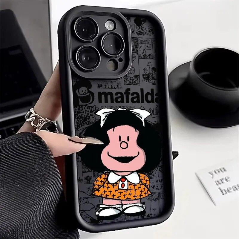 Phone Case For Huawei Honor 600 400 Lite Pro 90 200 Lite X9D X8C X8D X8A X6A X6B X7A X7B X7D PRO 5G Cartoon Mafalda Cover