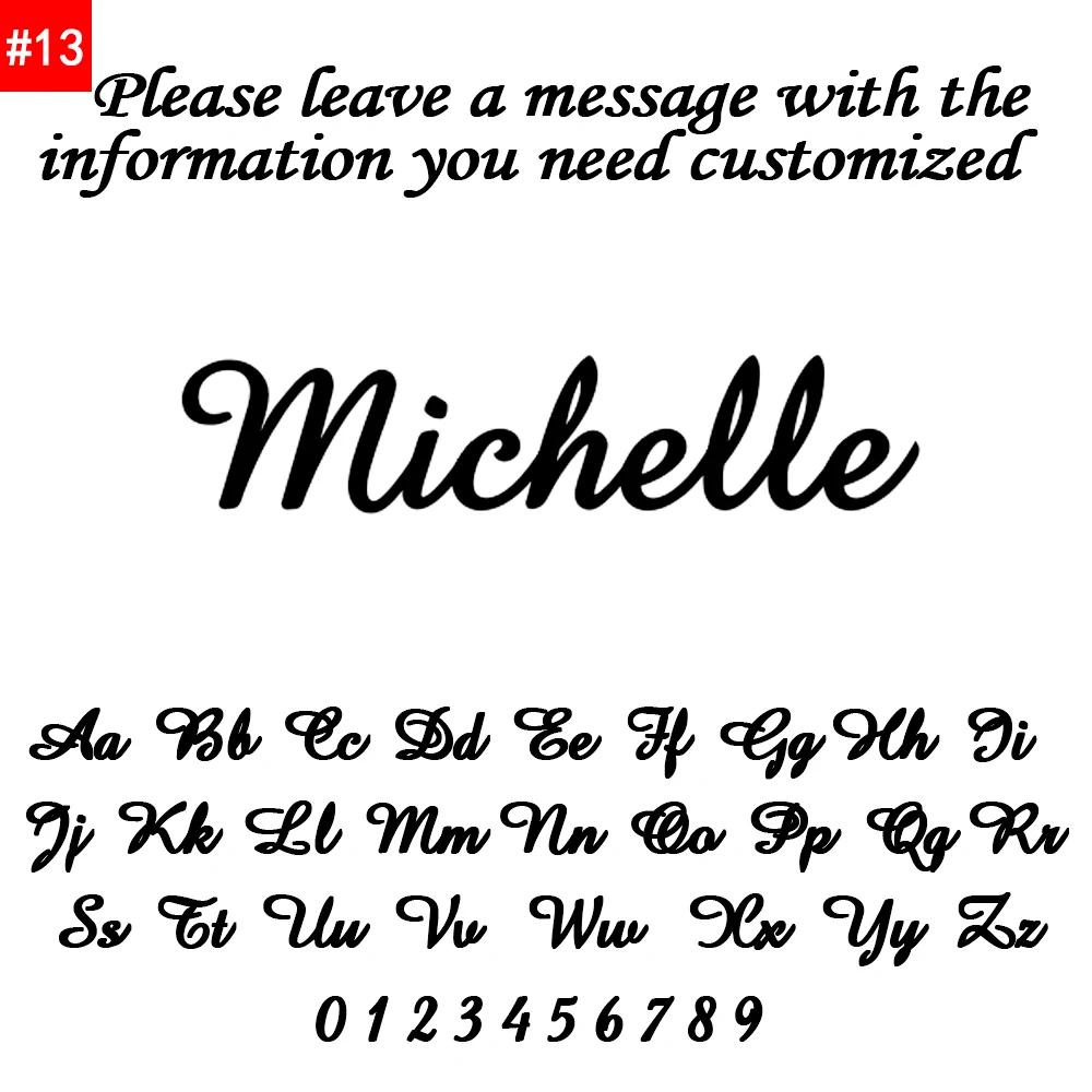 Custom Name Long Pendant Earrings Personalized Chains Ear Studs Custom Stainless Steel Letter Name Earrings Wedding Gifts