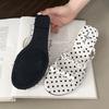 Fashion Elegant Bow Polka Dot Design Brand Slipper Women Fashion Narrow Band Slide Sandal Comfort Soft Bottom Dresses Sandalias De Mujer