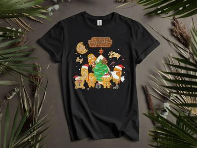Darth Vader Chewie R2-D2 C-3PO T-shirt T Shirt Men Women Unisex Tshirt K107
