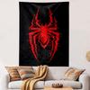 "Red Glitch Spider Symbol Design" Patterned Tapestry Home Decor, Suitable for Bedroom and Living Room, Gift
