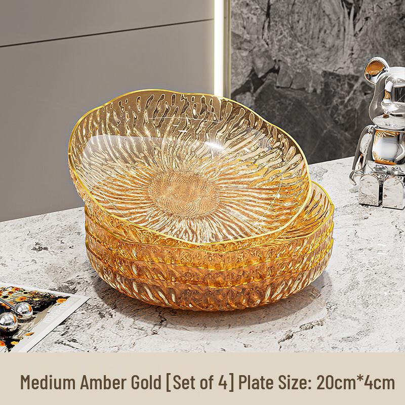 

KANGMO Luxury Stainless Steel Fruit & Dry Fruit Plate