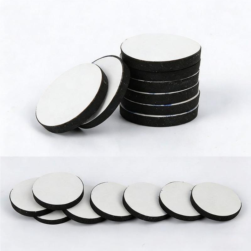 10pcs Round Feet Pad 2/3cm Anti Slip Adhesive Silicone Mat for Game Controller Keyboard Mouse Furniture Shock Absorption