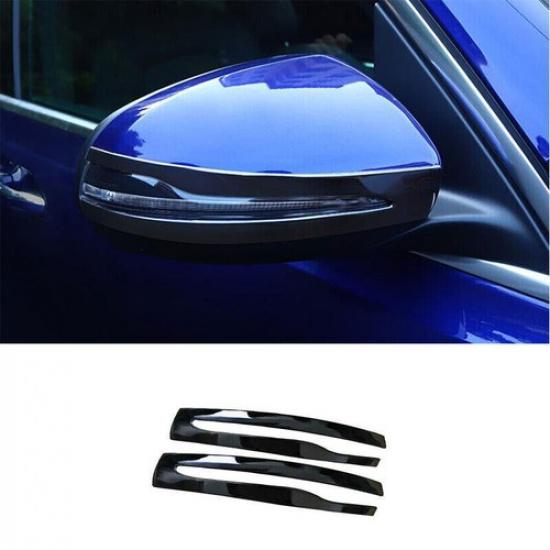 Exterior Rear View Mirror Strip Trim Fit For Benz GLB - Black Titanium