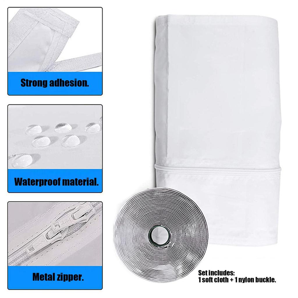 Portable Air Conditioner Window Kit Portable AC Exhaust Duct Accessories Mobile Air Conditioning Vent Cloth For Home Apartment