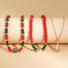 Christmas Beaded Necklace Trendy Pendant Clavicle Chain Trendy Neck Jewelry Gift for Holiday Party Occasion & Daily Wear