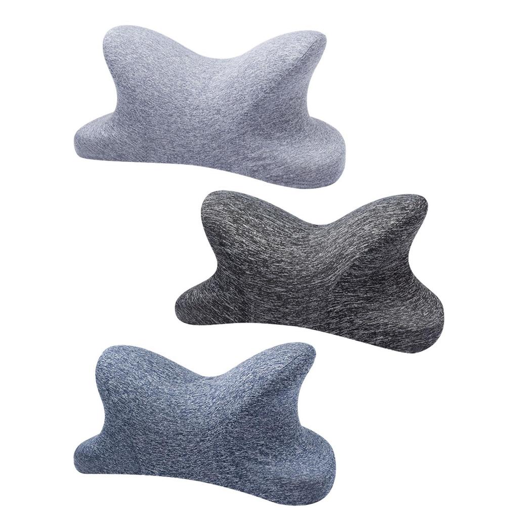 Cervical and Neck Pillow Ergonomic Comfortable Cushion Memory Foam Pillow Office Nap Pillow for Camping Office Driver Travel