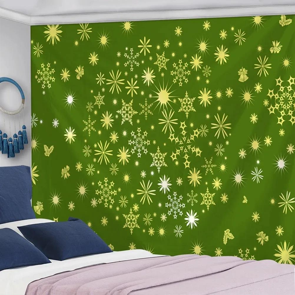 Christmas Tree Snowman Tapestry Bedroom Living Room Home Wall Decoration