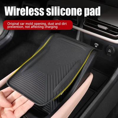Auto Center Console Wireless Charging Mat Washable Anti Skid Pad Anti Slip Mat Silicone for Byd Seagull Accessories Durable