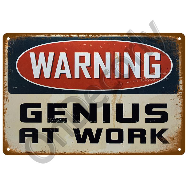 Tin Signs Plate Home Wall Decor Beware Metal Signs Vintage Plaque Warning Danger For Bar Club Man Cave Art Painting Poster Gift