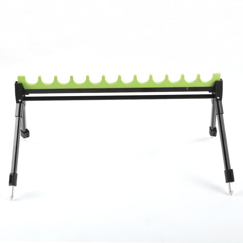 Portable Folding Dual-Use Fishing Rod Holder: Multi-Hole Retractable Stake for Sea and Hand Rods