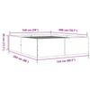 Bed Frame Concrete Grey 150 x 200 cm Engineered Wood
