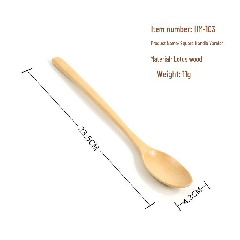 Japanese Beech Mini Wooden Spoon & Fork Set - Nanmu Soup & Cutlery Collection