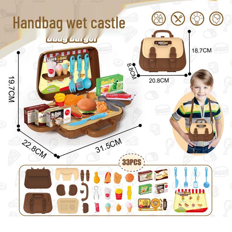 

Montessori Doctor & Playhouse Handbag Toy Set for Kids Early Education