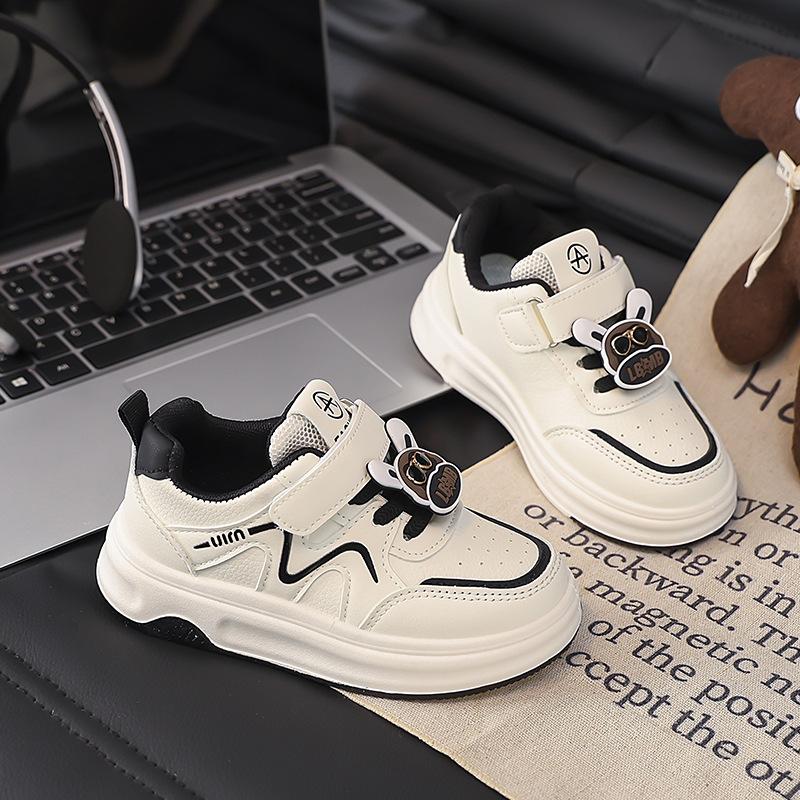 

Girls sneakers for spring and autumn, new children s casual shoes, school white shoes, student shoes, fashionable shoes for older children 26-31One Hand6Double чорний