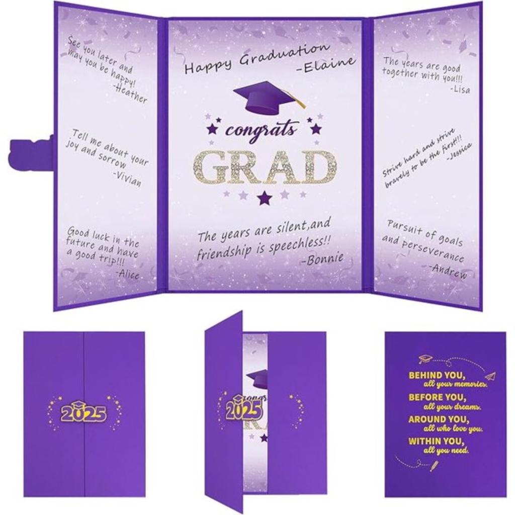 Gästbok för examen 2025, Dekorationer för examensfest, Examensbok högskola gymnasium, Unik examenspresent