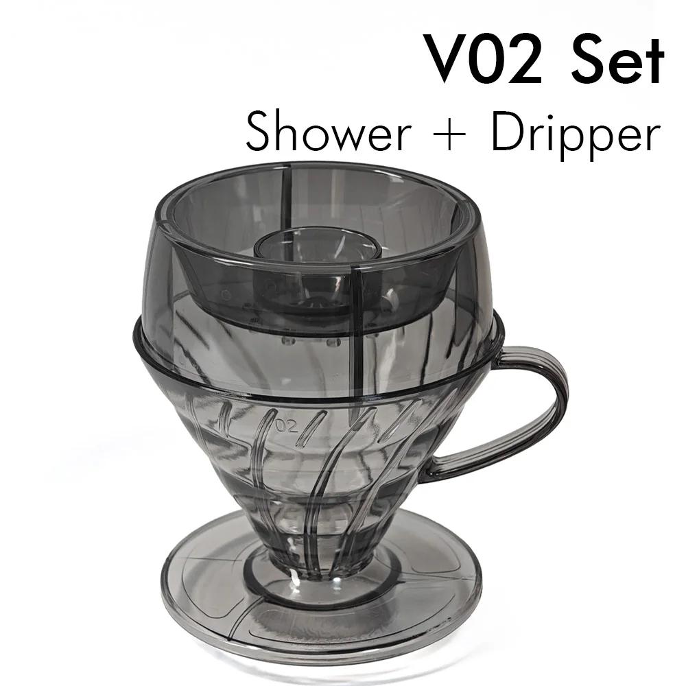 Filtr do kawy Drip Prysznic Filtrowy Ekspres do kawy Kawa przelewowa Parzenie ręczne Drip V02 Drip do kawy Filtry do kawy Akcesoria