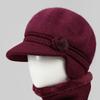 Wool Hat Women's Autumn and Winter Fleece Warm Hat, Ear Protection, Cold Protection, Thickened Knitted Hat
