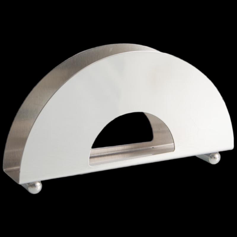 Stainless Steel Semicircular Tabletop Napkin Holder