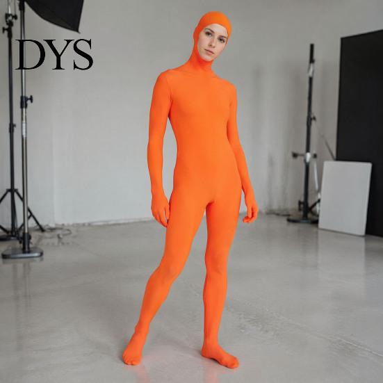 Costume Party Unitard Full Body Zentai Suit for Men Women, Open Face Halloween Cosplay Bodysuit, Adults Stretchy Spandex Party, Stage Performance