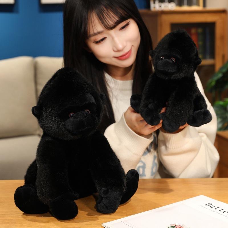 Χαριτωμένη κούκλα χιμπατζή προσομοίωσης, βελούδινο παιχνίδι, ζωολογικός κήπος, κούκλα μικρού πιθήκου, παιδική συντροφιά, καταπραϋντική κουρέλα