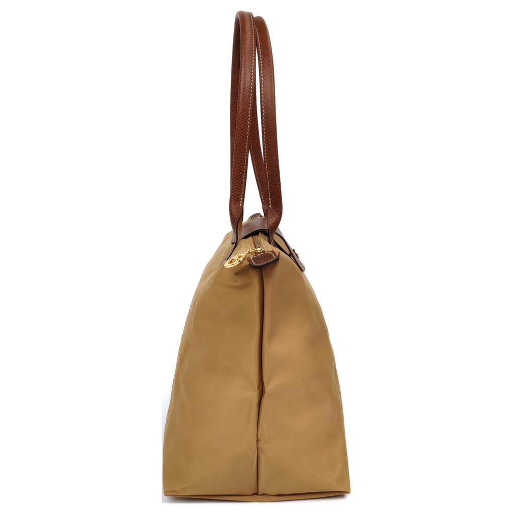 Longchamp Le Pliage Double Handle Zipper Closure Recycled Canvas Tote Bag Women Tote Bag Khaki 1899089P86