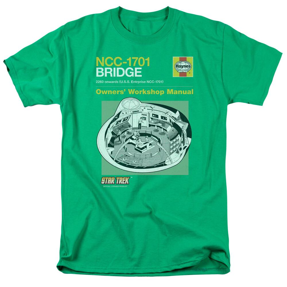 Star Trek TOS Bridge Manual T-Shirt to 4X M