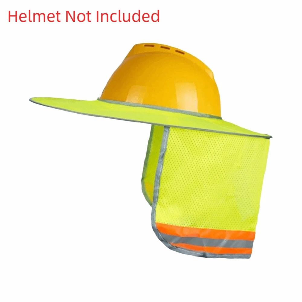 UV Protection Safety Helmet Curtain Reflective Sunscreen Neck Cover  Construction Site