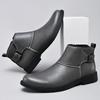 Hot Selling Men's Chelsea Boots Europe America Street Fashion Men's High Top Shoes Winter Suede Ankle Boots Big Size  37-48
