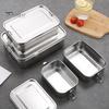 Rozsdamentes acél ebédlődoboz Szivárgásmentes Bento doboz gyerekeknek Felnőtteknek Élelmiszertárolók szendvicsekhez Gyümölcsök Snackek