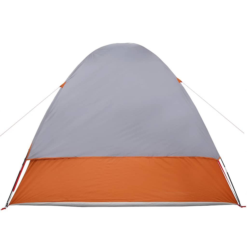 Car Tent for 4 Persons Grey and Orange Waterproof
