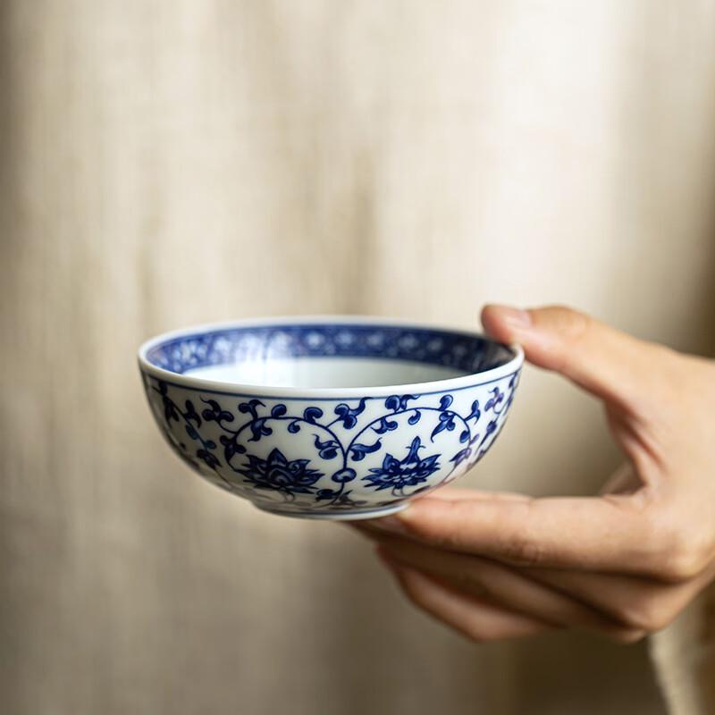 Shangqi Blue and White Porcelain Master Teacups