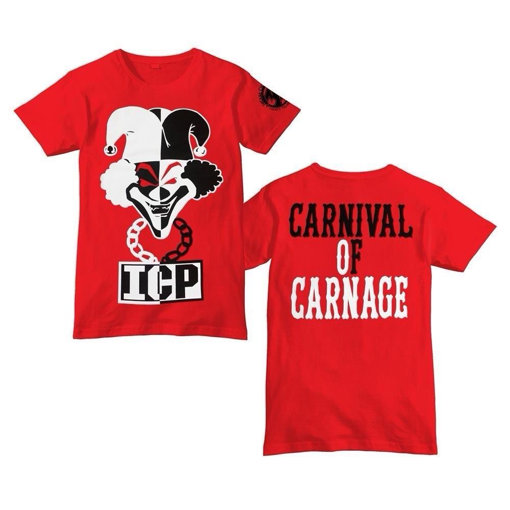 ICP Insane Clown Posse Carnival Of Carnage 30yrs T shirt New S-5XL ICP Tee Unisex T-Shirt S