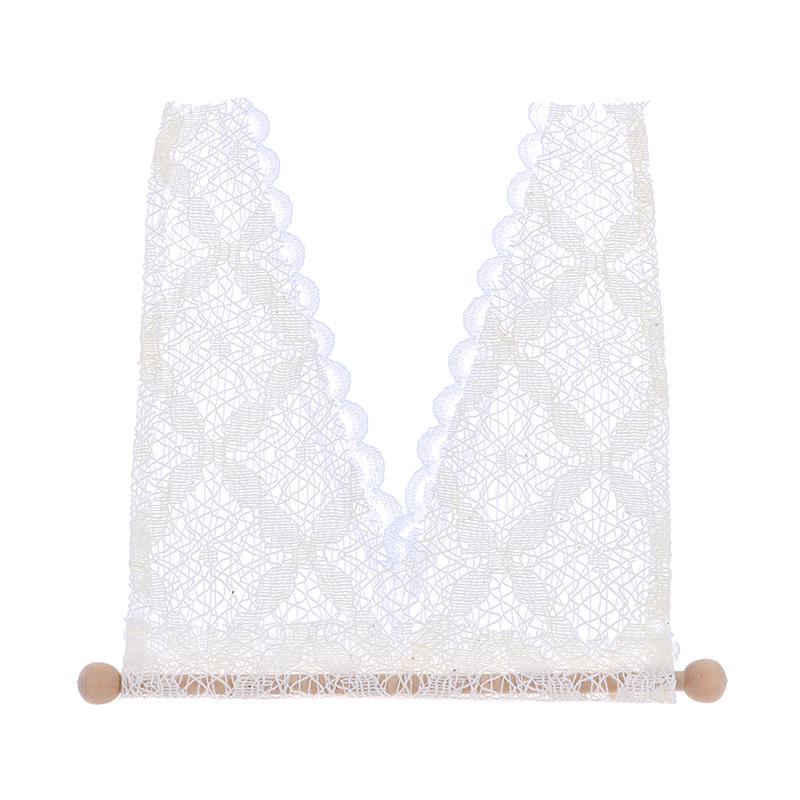 1:12 Puppenhaus Vorhänge Miniatur Möbel Raffgardine mit Stange