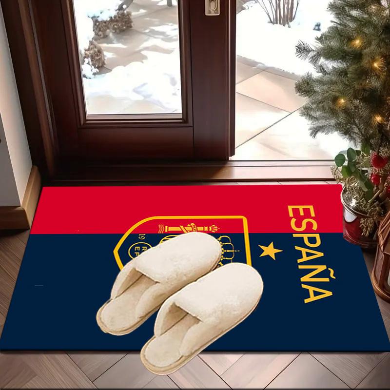 Spain's Royal Emblem Printed Area Rug for Office, Chair Rug, Decorative Carpet Floor Mat, Large Size Fan gifts Christmas gifts