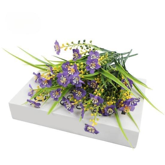 Artificial Flowers Bundle UV-Resistant Faux Plants Non-fading Fake Flowers for Home Vase Basket Window Box Outdoor Decoration