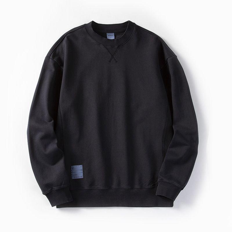 520g American Retro Heavyweight Stiff Washed Vintage Round-Neck Sweatshirt for Men, Autumn and Winter Export Men's High-Quality Jacket