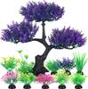 1set Aquarium Artificial Plastic Plants Decoration Goldfish Tank Betta Fish Tank Plants Water Weeds Ornament Aquarium Decor