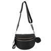 Borse a tracolla retrò da donna Marsupio in nylon Borsa a tracolla alla moda Marsupi neri Marsupio da vita Borsa da petto con custodia per auricolari